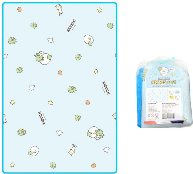 모닝글로리 폭신한 모닝즈 피크닉 매트, 하늘(키덕이)