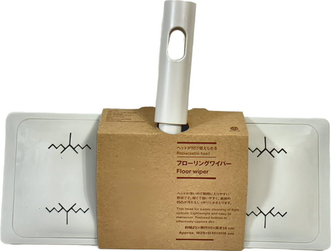 MUJI 無印良品 掃除系列 地板除塵拖把兼用, 1個, 白色