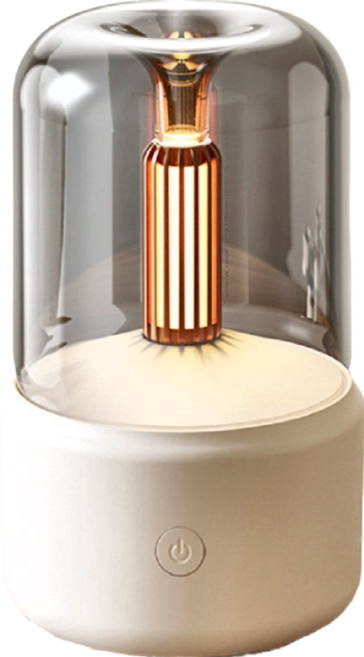 HONDONI 日式超聲波燭光香薰機, DQ702-W, 晨曦白