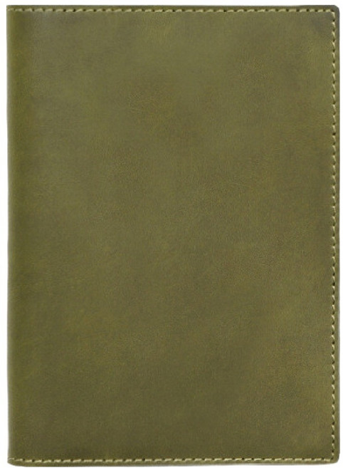 문구담 가죽 회사 업무용 만년 다이어리, 그린 라인, 1개