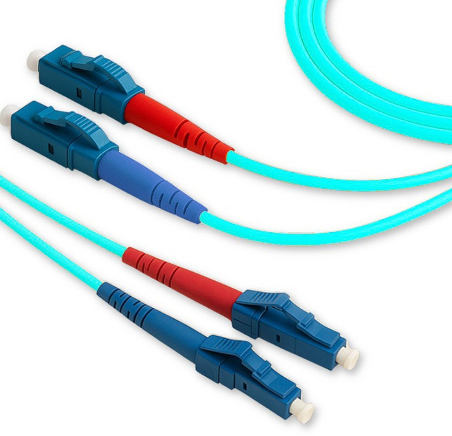 디옵텍 광점퍼코드 LC LC OM3 광케이블 LC-LC-2C-OM3-30M, 아쿠아, 1개, 30m