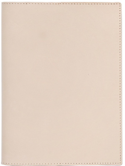 문구담 가죽 회사 업무용 만년 다이어리, 베이지 라인, 1개