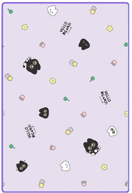 모닝글로리 폭신한 모닝즈 피크닉매트 1인용 먼지, 퍼플