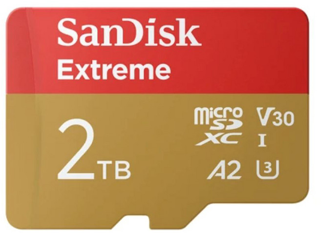 SanDisk 晟碟 Extreme microSDXC V30 A2 記憶卡 SDSQXAV-2T00-GN6MN, 2TB, 1個