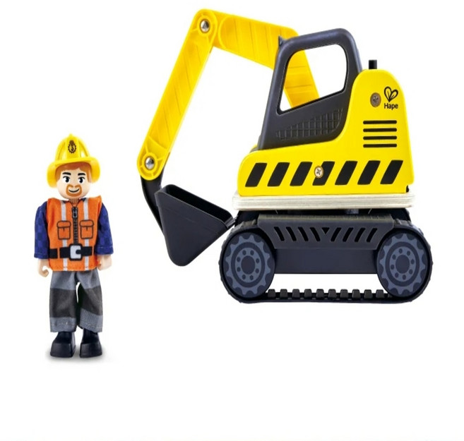 Hape 多功能挖土機, 黃色, 1個