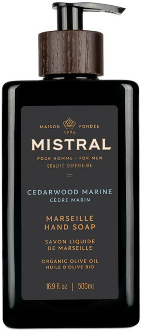 MISTRAL BODY 洗手露 海洋雪松 500ml 溫和清潔 滋潤保濕 清新香氛, 1瓶