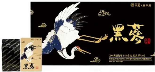 振興高麗人蔘 蜂蜜高麗黑蔘切片禮盒 5個, 100g, 1盒