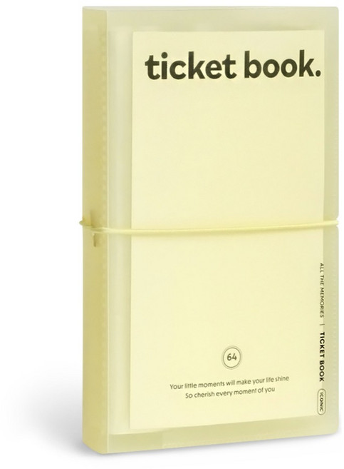 아이코닉 콜렉트 티켓북, CREAMYELLOW, 1개