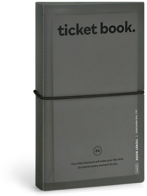 아이코닉 콜렉트 티켓북, DARKGREY, 1개