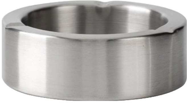 로프트마켓 스텐 깔끔 심플 재떨이 12cm, 실버, 1개