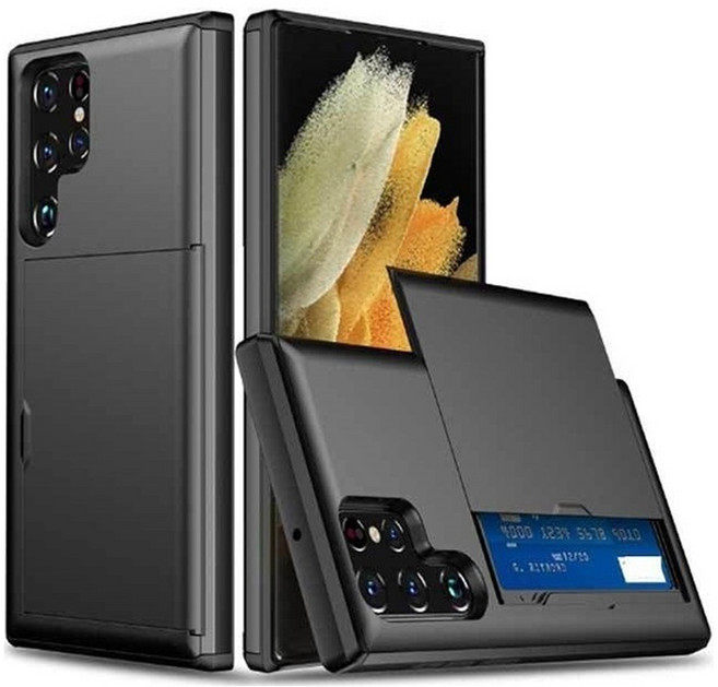 IDEAR 더블 카드 슬라이드 휴대폰 케이스