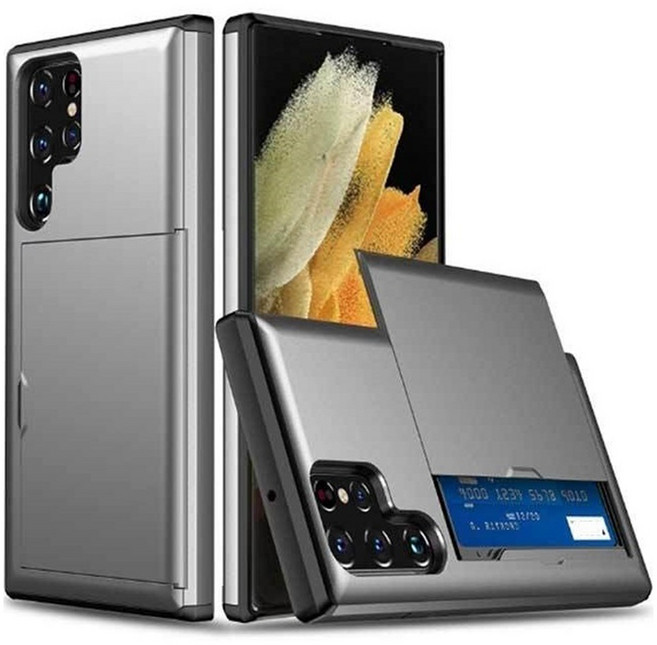 IDEAR 더블 카드 슬라이드 휴대폰 케이스