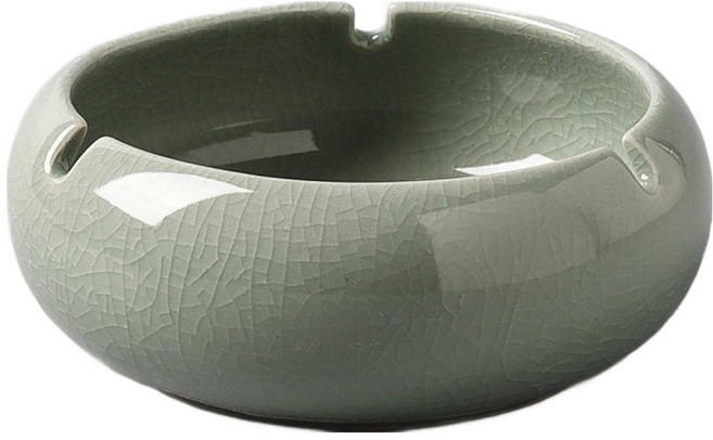 로프트마켓 도자기형 깔끔한 실내용 재떨이, 그린, 1개