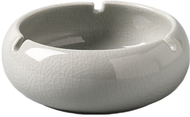 로프트마켓 도자기형 깔끔한 실내용 재떨이, 아이보리, 1개