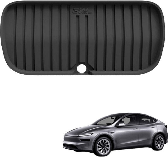 3W에코라이너 TPE 프론트 트렁크 매트, 블랙, 테슬라 모델Y 주니퍼