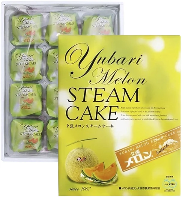 마루산 유바리멜론 스팀 케이크, 1개, 234g - 쿠팡