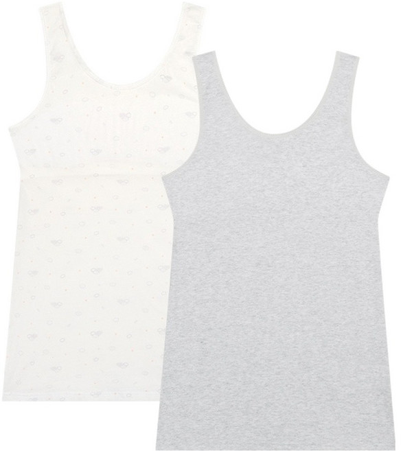 수아팜 여아용 면에어로쿨 학생 런닝브라 2종 세트