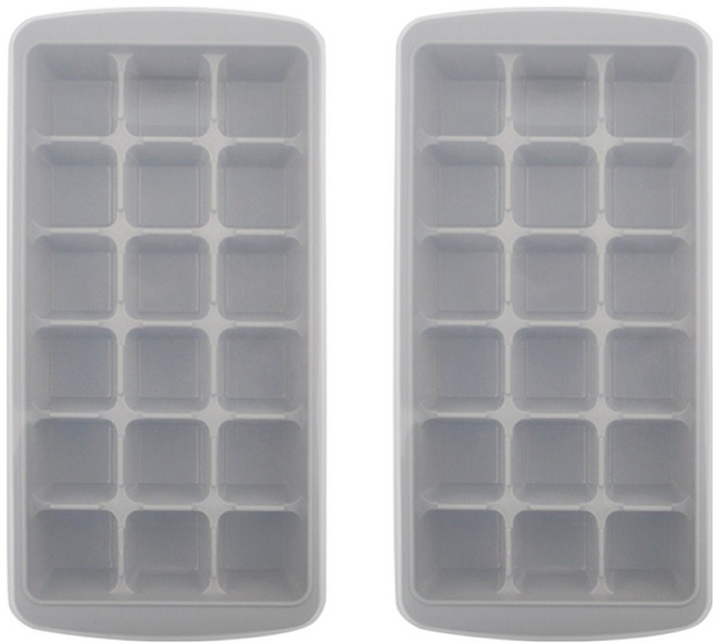 키친유 18구 뚜껑 아이스트레이, 그레이, 2개