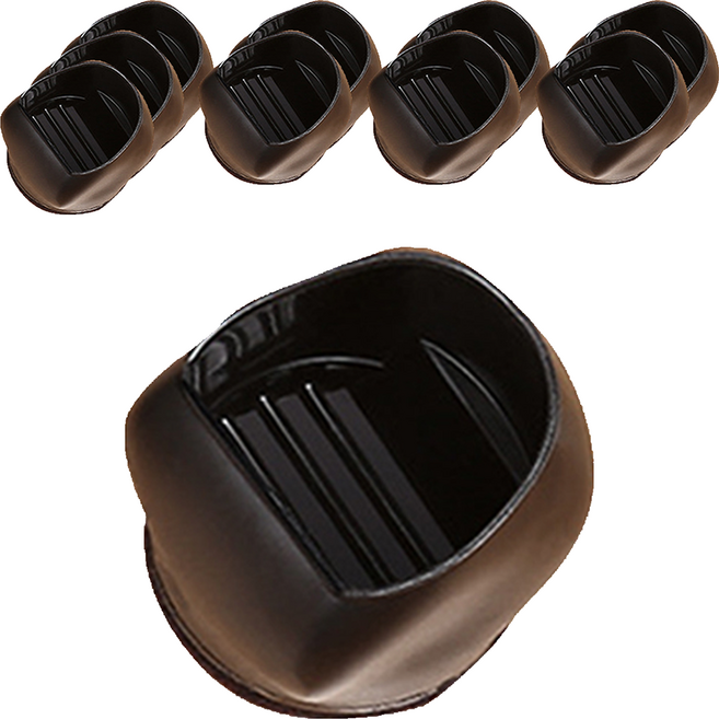 QIDINA 奇蒂可 加厚防刮防滑辦公椅滑輪固定套椅腳套, 黑色, 10個