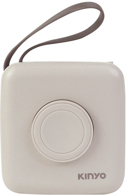 Kinyo 8in1小方糖大容量雙線行動充, KPB-2651MT, 奶茶色