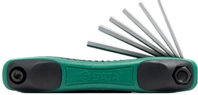 사타 접이식 육각 렌치 9종 세트 09122, 1세트