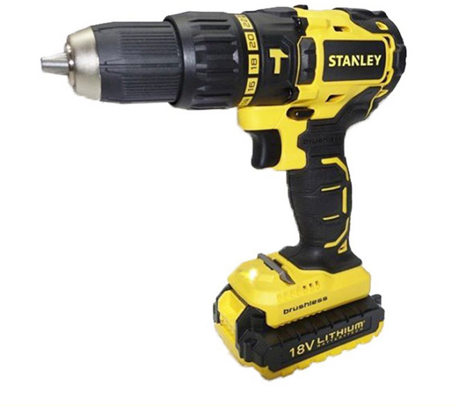 STANLEY TOOLS Max 鋰電無碳刷震動電鑽調扭起子機 20V SBH201D2K, 1個