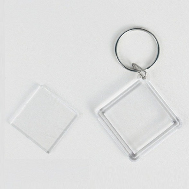 투명 아크릴 액자 사진넣는 키링 10p