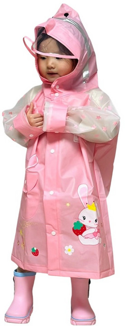 바브레 아동용 캐릭터 레인코트