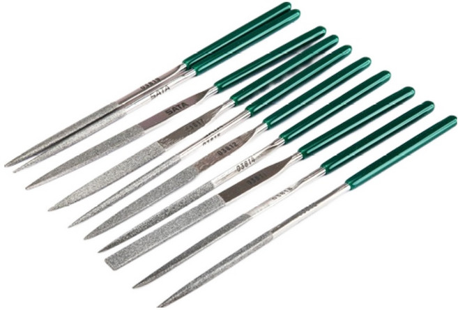 SATA 金剛石銼刀 10件組 3 x 140 mm 03810, 1套