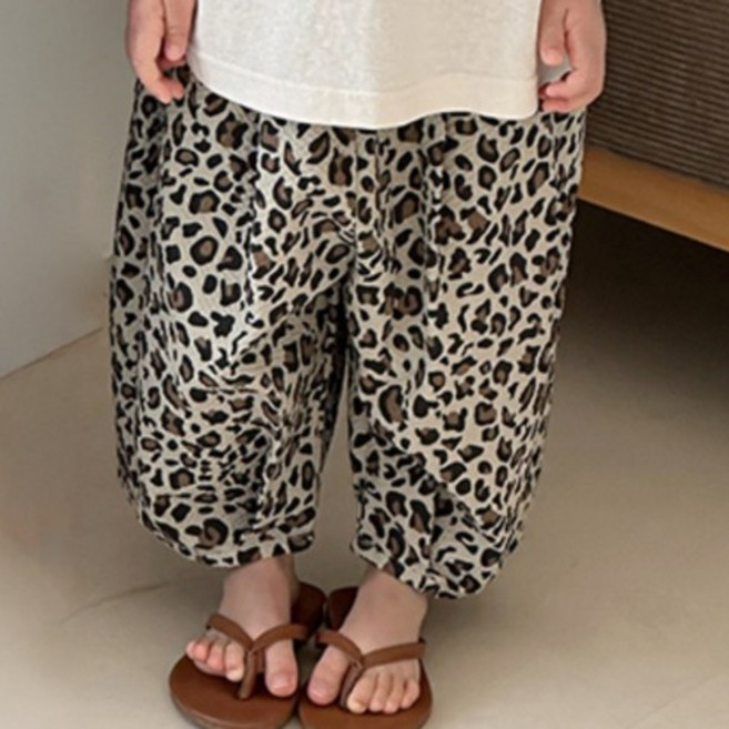 HARAROI 兒童豹紋印花褲