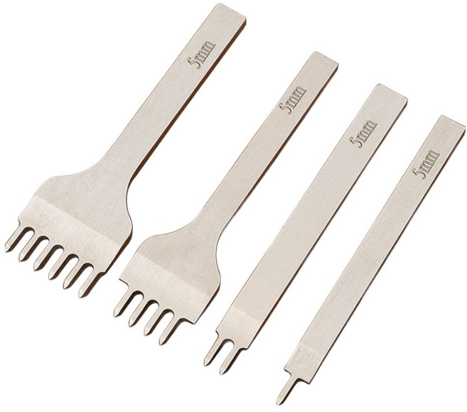 코히모 그리프 오울 가죽 펀칭기 4종 세트 5mm 5W0368, 실버, 1세트