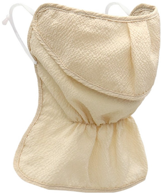 인콘트로 아사 자외선 차단 3단 스포츠 골프 마스크, 솔리드 스킨, 1개