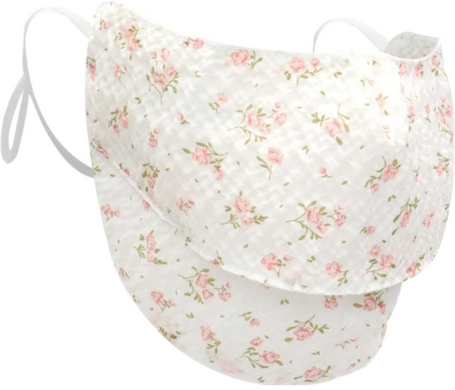 인콘트로 아사 자외선 차단 2단 스포츠 골프 마스크, 로즈 주황색, 1개