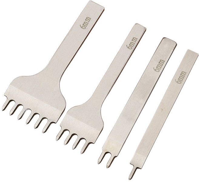 코히모 그리프 오울 가죽 펀칭기 4종 세트 6mm 5W0368, 실버, 1세트