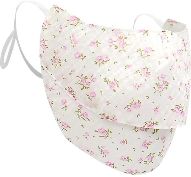 인콘트로 아사 자외선 차단 2단 스포츠 골프 마스크, 로즈 분홍색, 1개