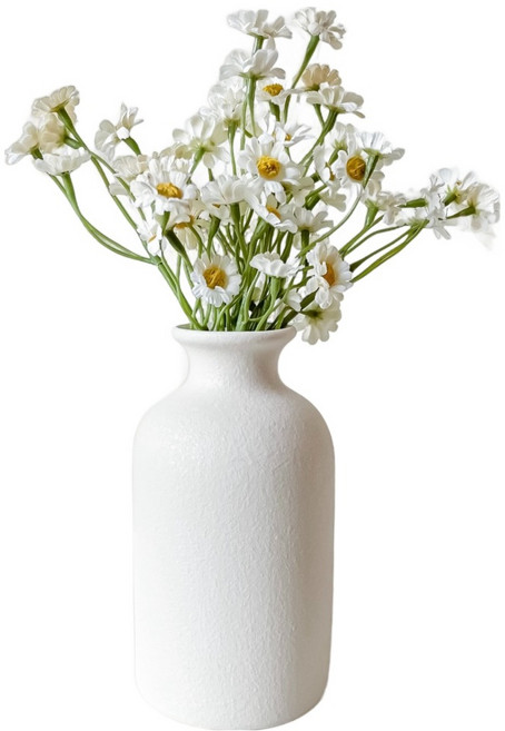 Floral M 花藝 仿真花 法式小野菊花禮, 1個, 白色