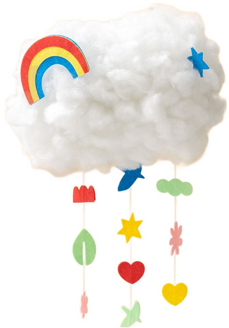 민화샵 PVC 구름 조명 만들기 무지개 UDPOM0192, 혼합색상