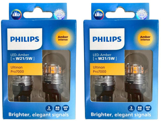 PHILIPS 飛利浦 LED燈泡 雙芯 黃光, 2個, T20