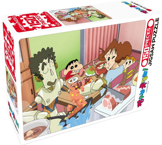 학산문화사 짱구는 못말려 직소퍼즐 로봇아빠는 요리사, 혼합색상, 1개, 150피스