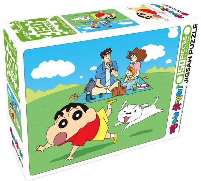 학산문화사 짱구는 못말려 직소퍼즐 가족소풍, 혼합색상, 1개, 150피스