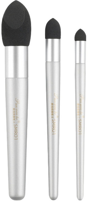 Panwenbo 찰필 3종 세트 스펀지 헤드 실버 5W0309, 1세트