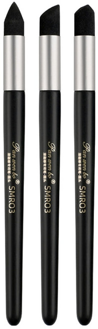 Panwenbo 찰필 3종 세트 Nano EVA 헤드 블랙 5W0309, 1세트