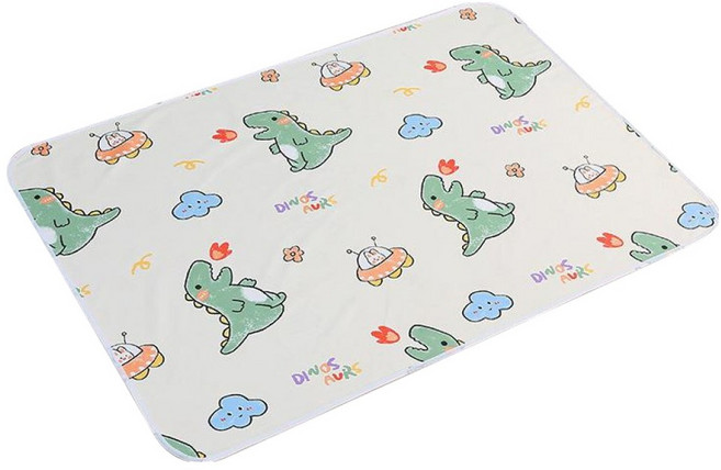 半島良品 多功能防水透氣保潔墊, 小恐龍 米色