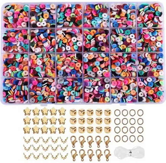 Beneble 我專屬的 DIY 手鍊 項鍊 飾品 串珠工藝套組, 1套, 套組14(4800pcs)