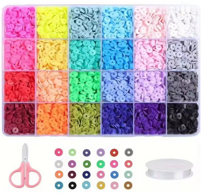 Beneble 我的專屬 DIY 手鍊 項鍊 飾品 串珠工藝套組, 1套, 套組15(4800pcs)