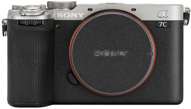 코엠스킨 소니 A7C2 II A7CR 카메라 스킨 보호 필름, 투명 상단 리치그레인 하단, 1개