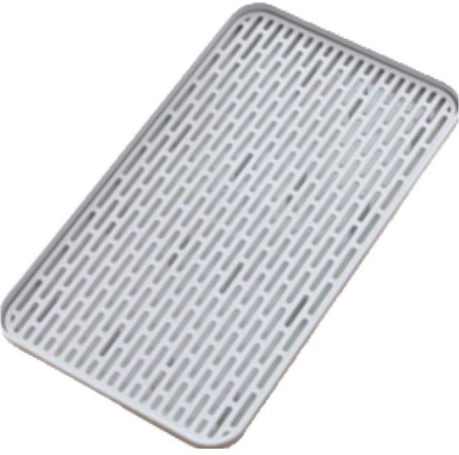 브루니 식기 건조대 트레이 39cm, 그레이, 1개, 1단