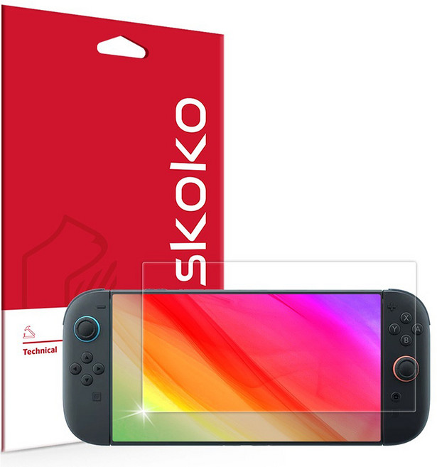 스코코 닌텐도 스위치2 초고화질 트루컬러 AR 액정보호필름 1매입, 1개, NDG00080004
