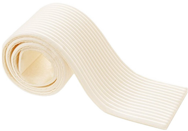 올리웰 충돌방지 쿠션 범퍼 스펀지 벽 스티커, 크림, 1개