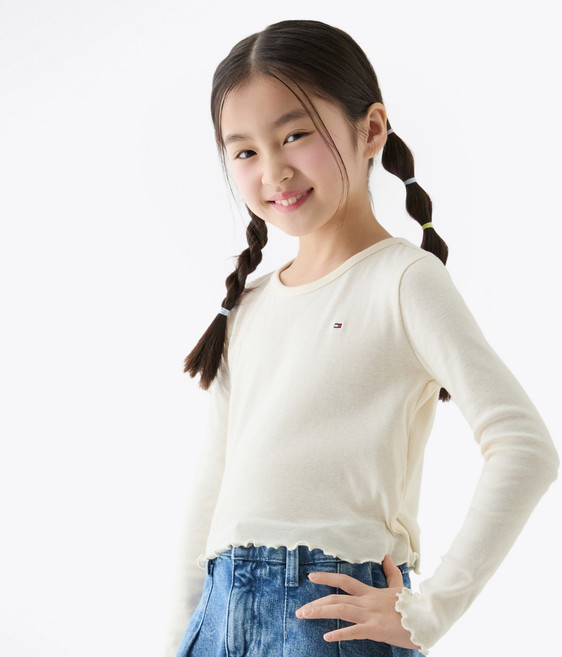 Tommy Hilfiger 女童竹節T恤